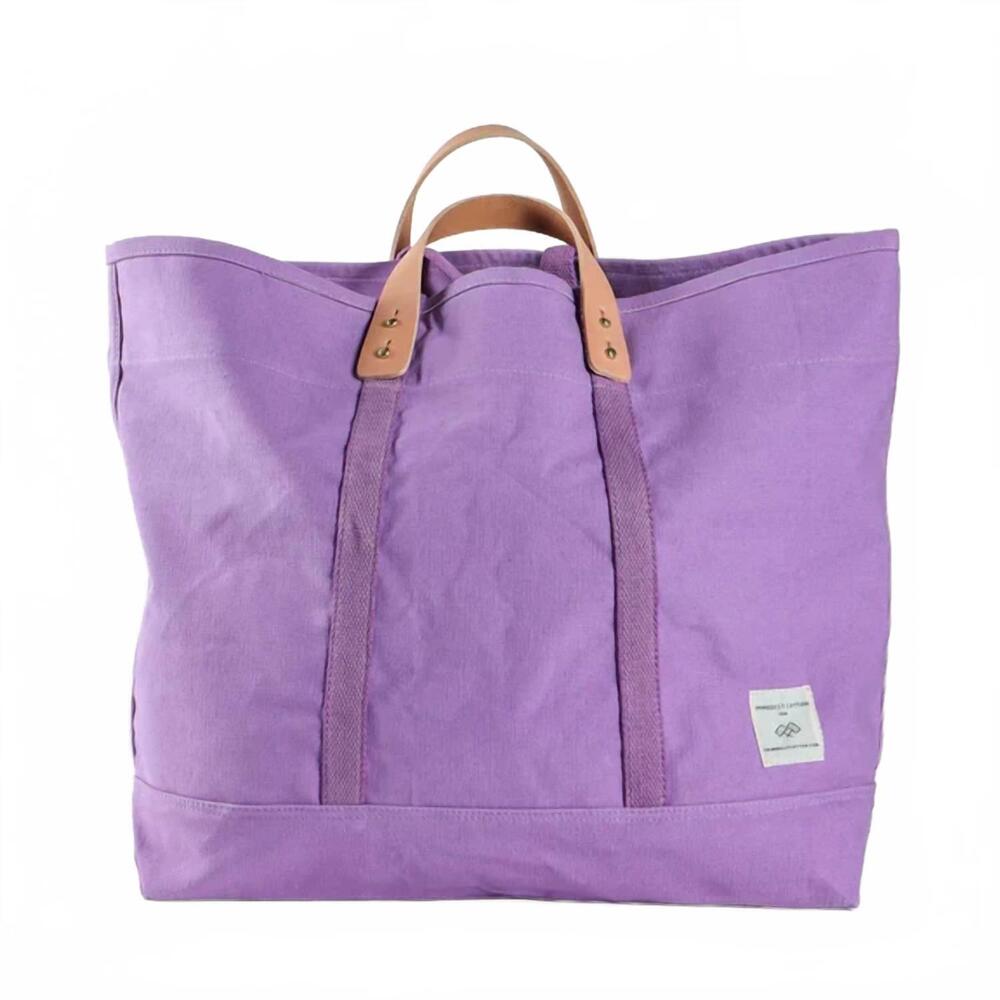 NEW IMMODEST COTTON women's large east west tote bag in lilac